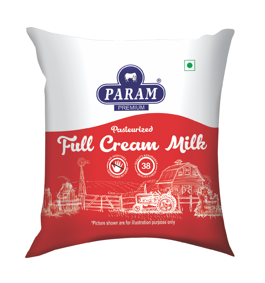 Param Premium Full Cream Milk 6Ltr Pack