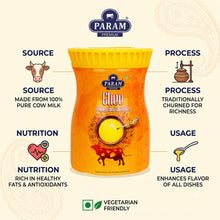 Load image into Gallery viewer, Param Premium Cow Ghee with Rich Aroma | 500ML Jar