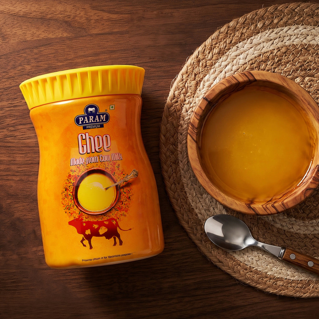 Param Premium Cow Ghee with Rich Aroma | 500ML Jar