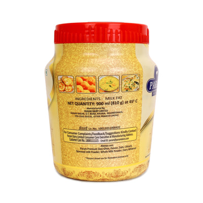 Param Premium Desi Ghee 900ml: GC Tested- Jar