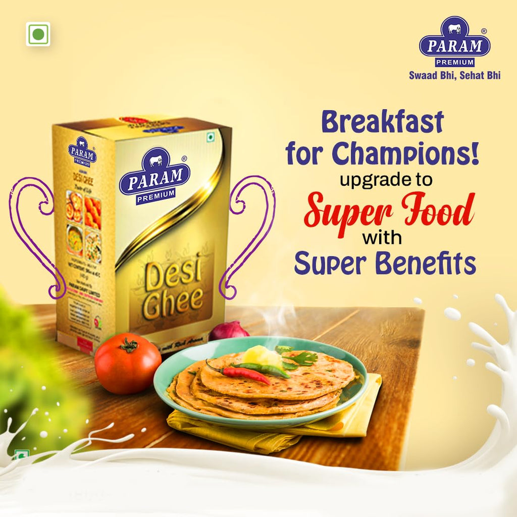 Param Premium Desi Ghee: GC Tested-Tetra Pack