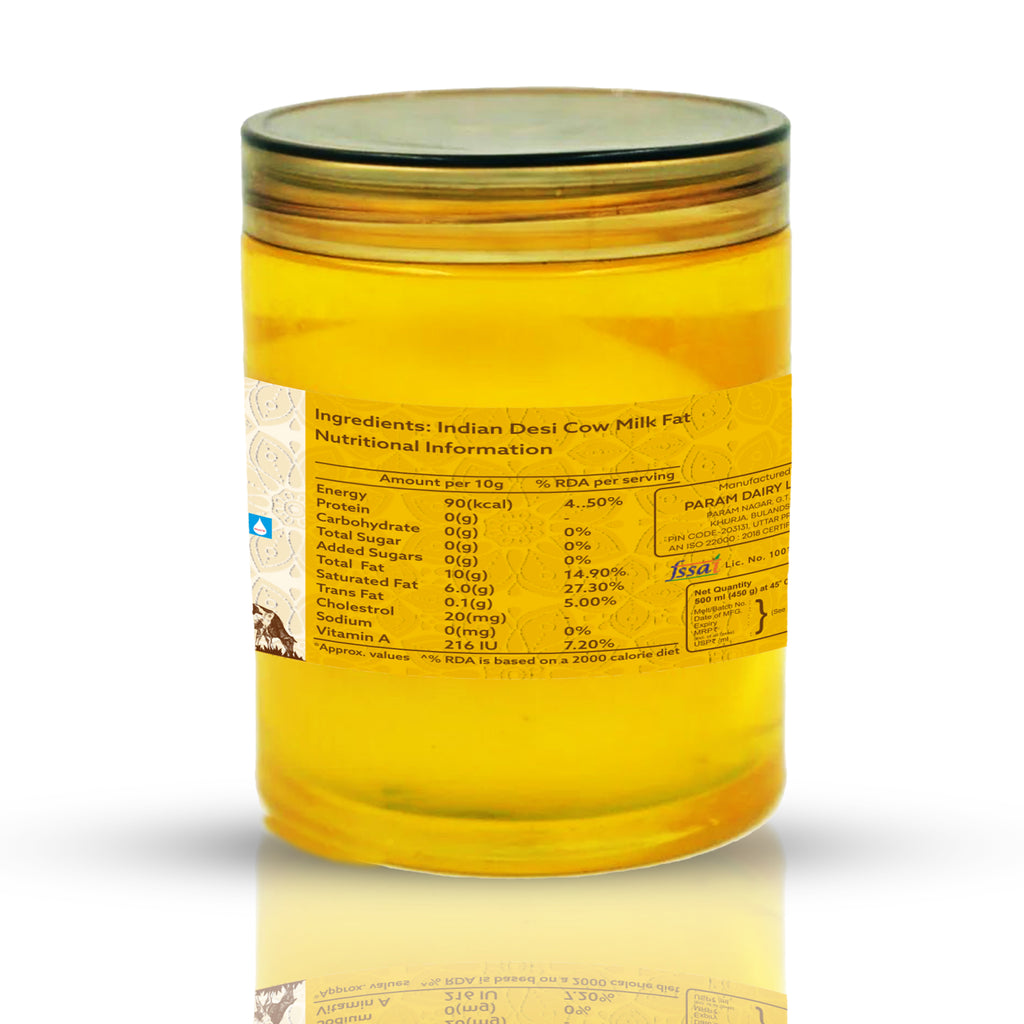 A2 Cow Ghee 500ml | GC Tested Natural Ghee