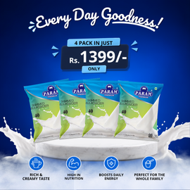 Param Skimmed Milk Powder 4kg Value Pack (4 × 1kg)