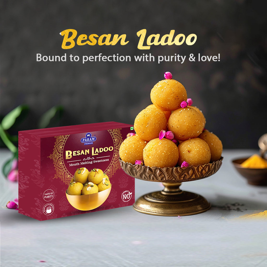 Param Premium Besan Ladoo (Pack of 2)
