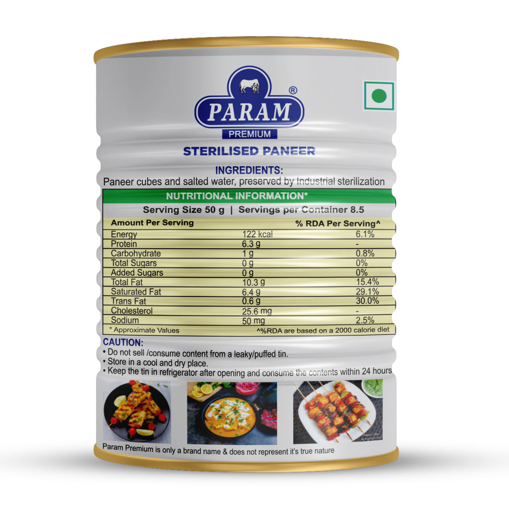 Param Premium Sterilized Paneer