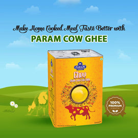 Param Premium Cow Ghee: GC Tested- Tin 15kg