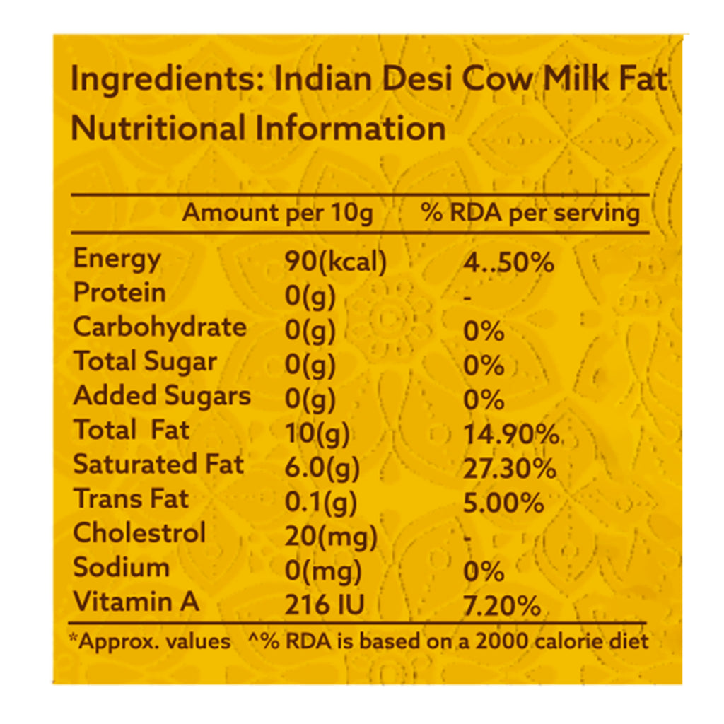 A2 Cow Ghee 500ml | GC Tested Natural Ghee