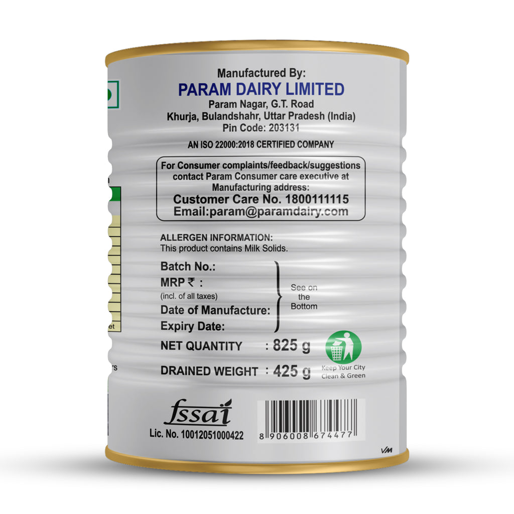 Param Premium Sterilized Paneer