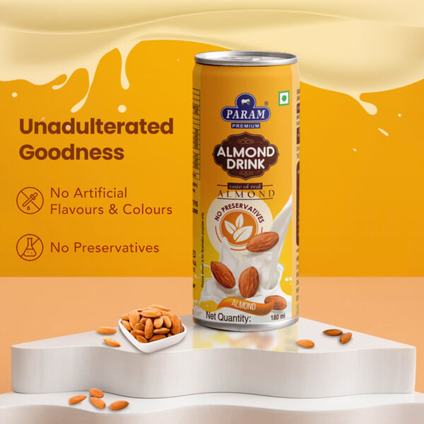 Param Premium Almond Flavored Milk (Pack of 6) - Image 5