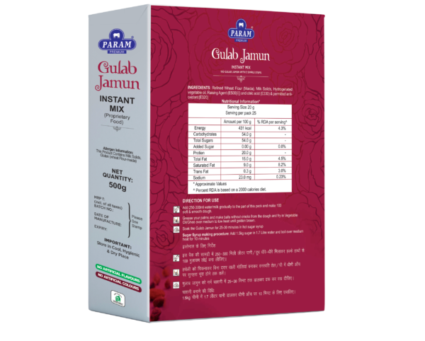 Param Premium Gulab Jamun Instant Mix 500g - Image 3