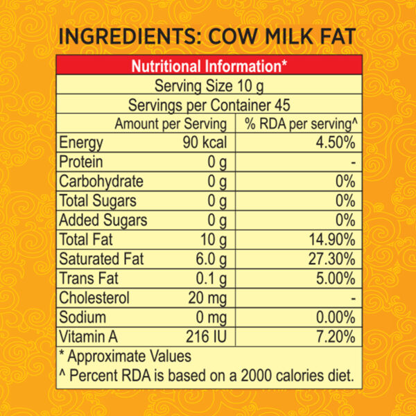 Param Premium Cow Ghee: GC Tested- Tin - Image 3